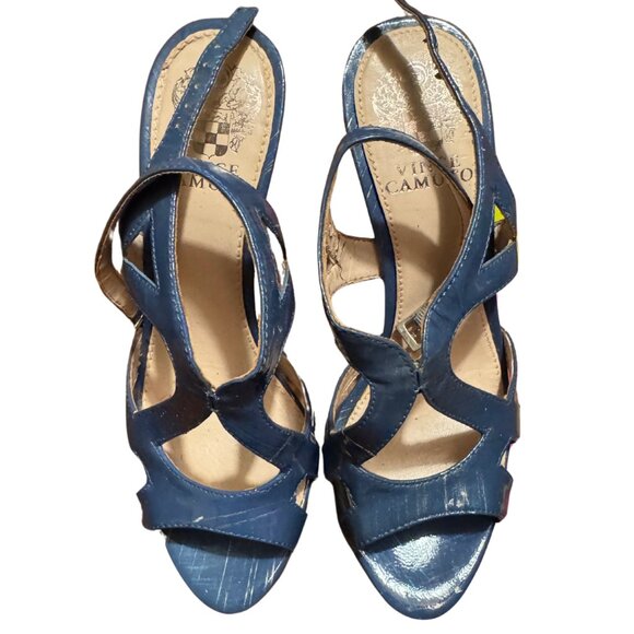 Vince Camuto Blue Heels - Picture 1 of 5